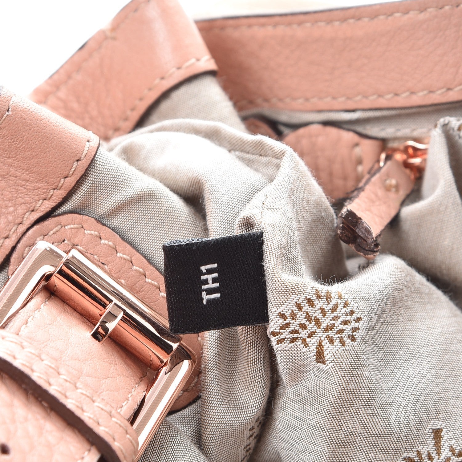 Mulberry Heavy Grain Calfskin Edie Crossbody Powder Beige 9 of 12