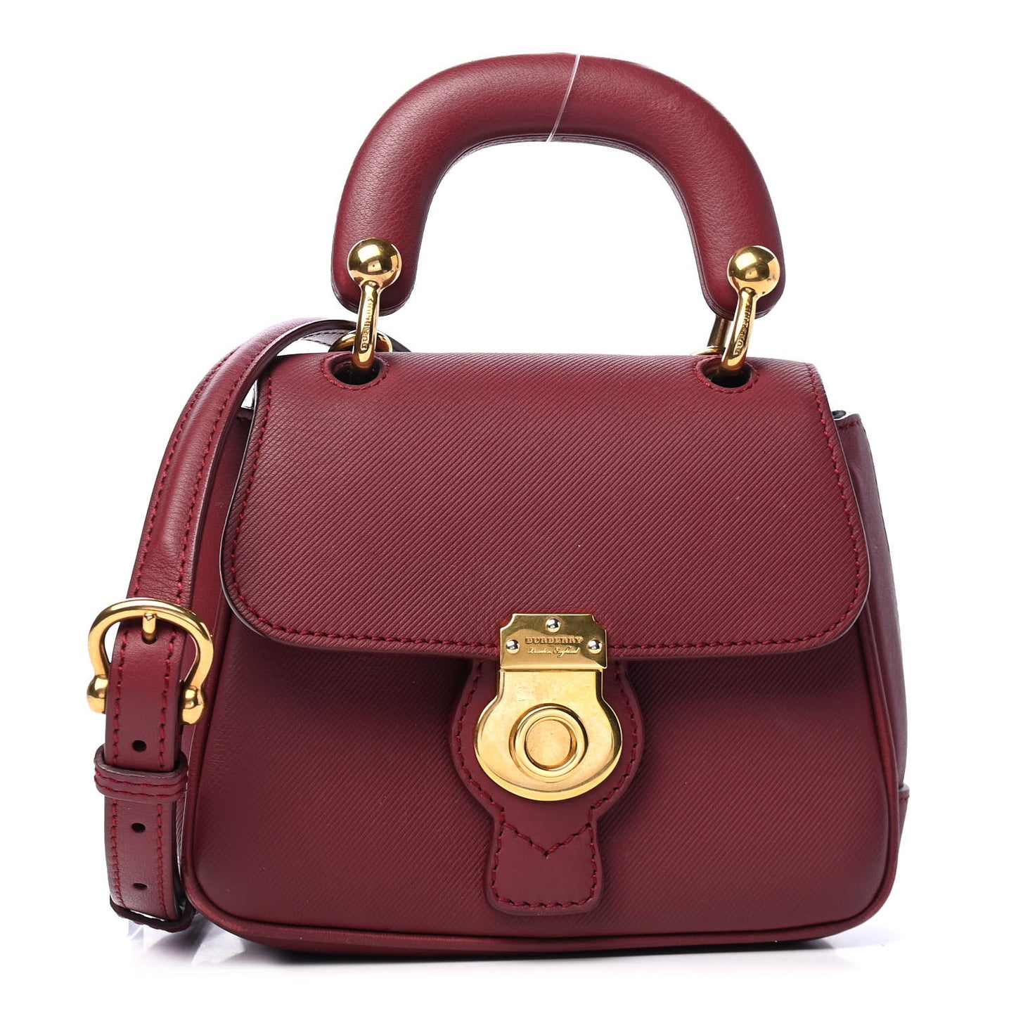 Trench Calfskin Mini DK88 Top Handle Bag Antique Red