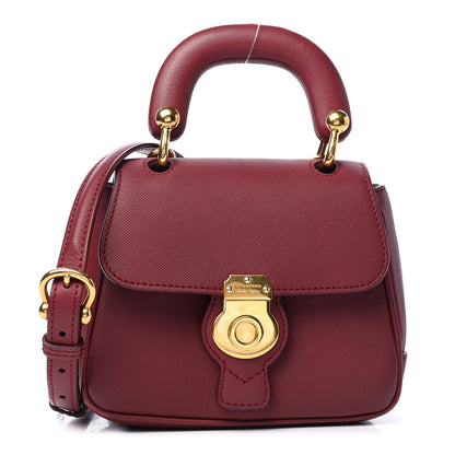 Burberry Trench Calfskin Mini DK88 Top Handle Bag Antique Red 1 of 6