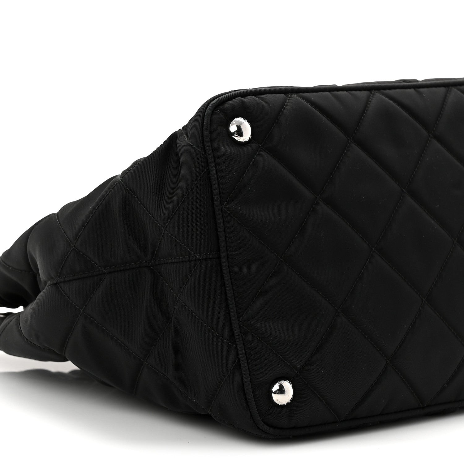 Prada Nylon Tessuto Impuntu Quilted Tote Black 9 of 10
