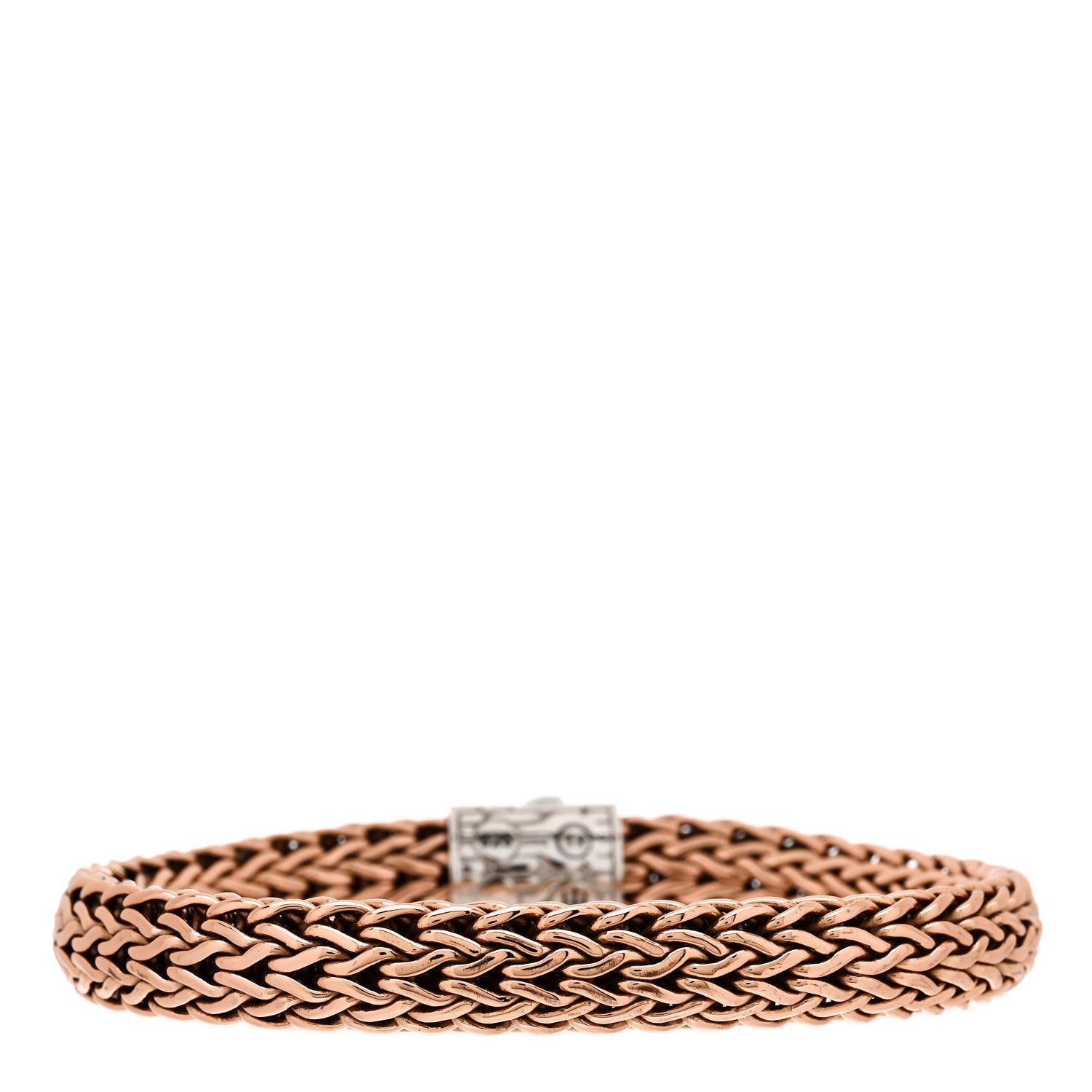 John Hardy Sterling Silver Bronze 10.5mm Classic Chain Bracelet 2 of 3