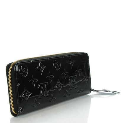 Louis Vuitton Vernis Clemence Wallet Black 3 of 7