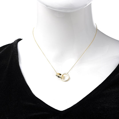 Tiffany 18K Yellow Gold 1837 Interlocking Circles Pendant Necklace 2 of 6