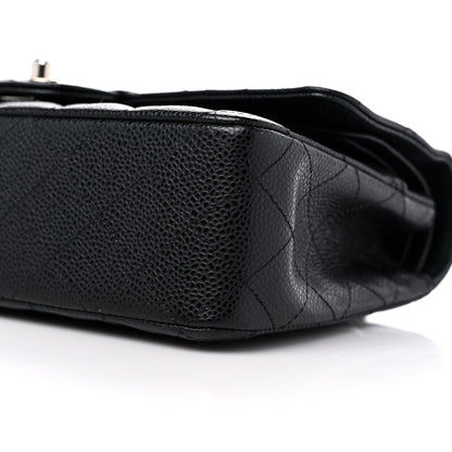 Chanel Caviar Quilted Medium Double Flap Black 9 of 12