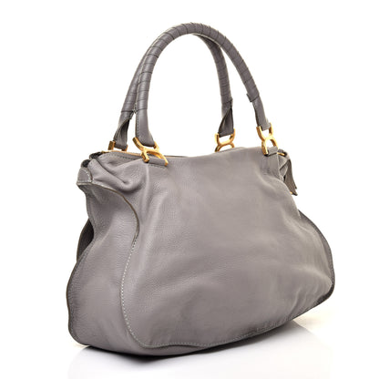 Chloe Calfskin Large Marcie Satchel Cashmere Grey 3 of 9