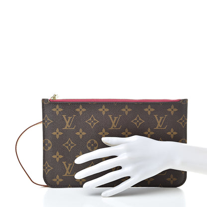 Louis Vuitton Monogram Neverfull MM GM Pochette Pivoine 2 of 11