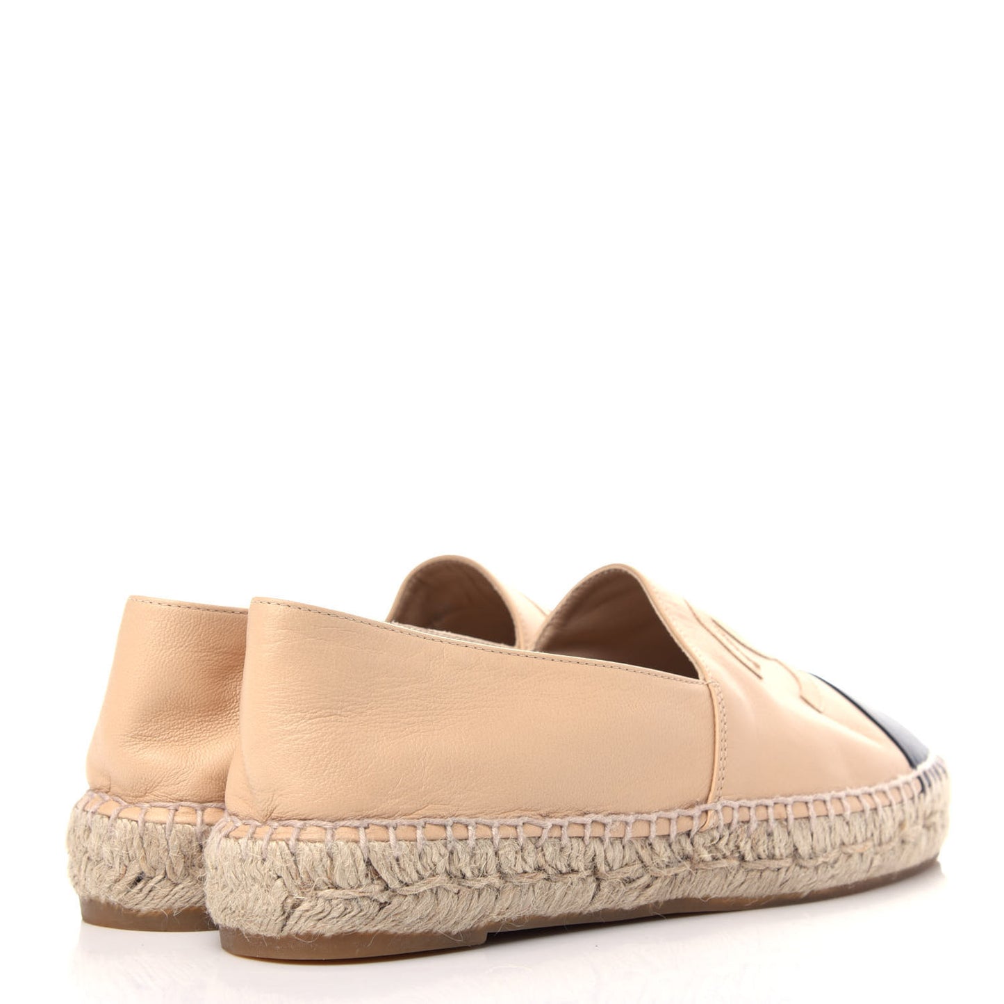 Lambskin CC Espadrilles 39 Beige Black