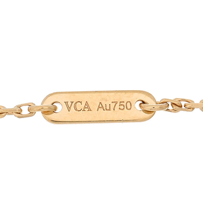 Van Cleef & Arpels 18K Yellow Gold Mother of Pearl Sweet Alhambra Bracelet 3 of 4