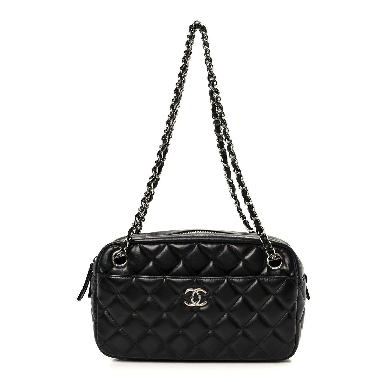 Chanel Lambskin Quilted Medium Camera Case Black 1 of 11