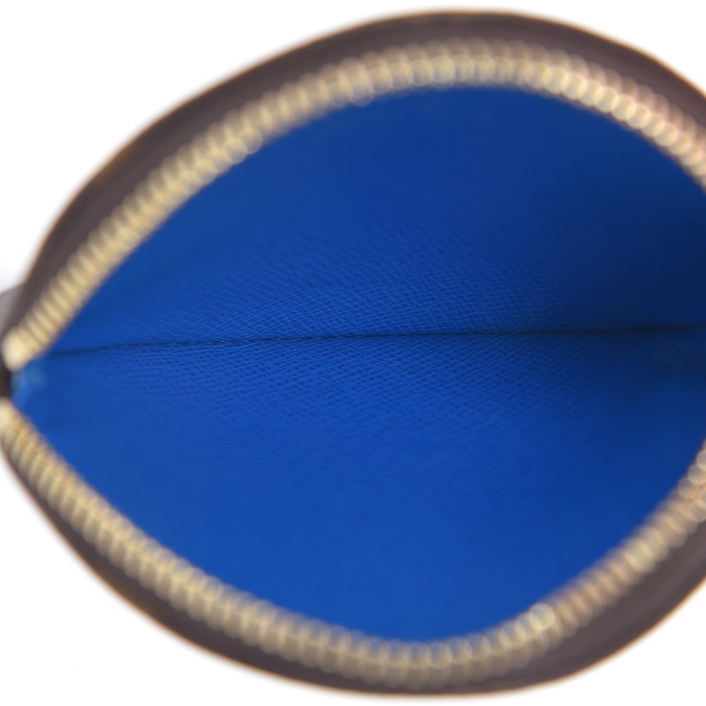 Monogram 2019 Christmas Animation Round Coin Purse Blue