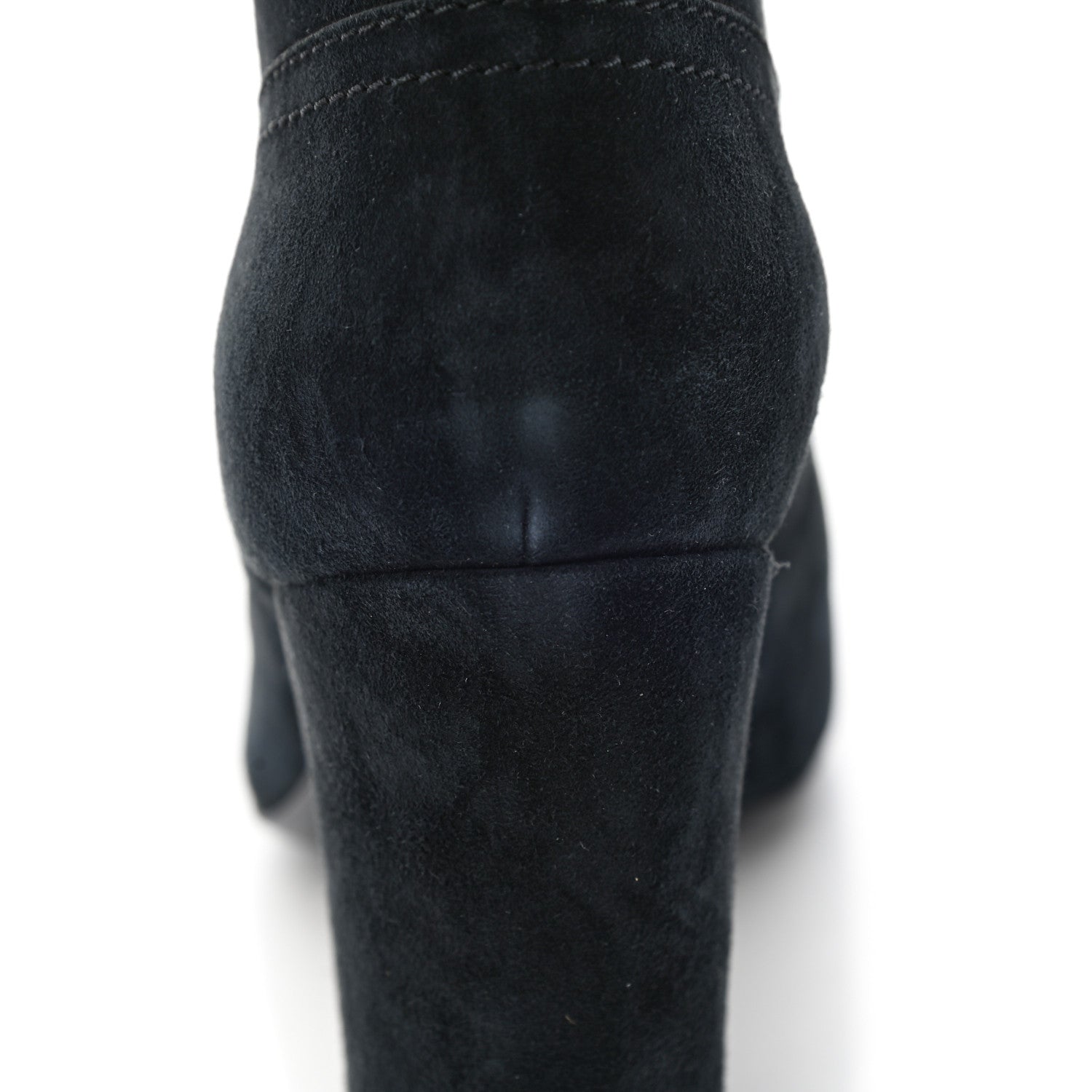 Chanel Suede Calfskin Fabric Short Boots 40.5 Blue 12 of 17