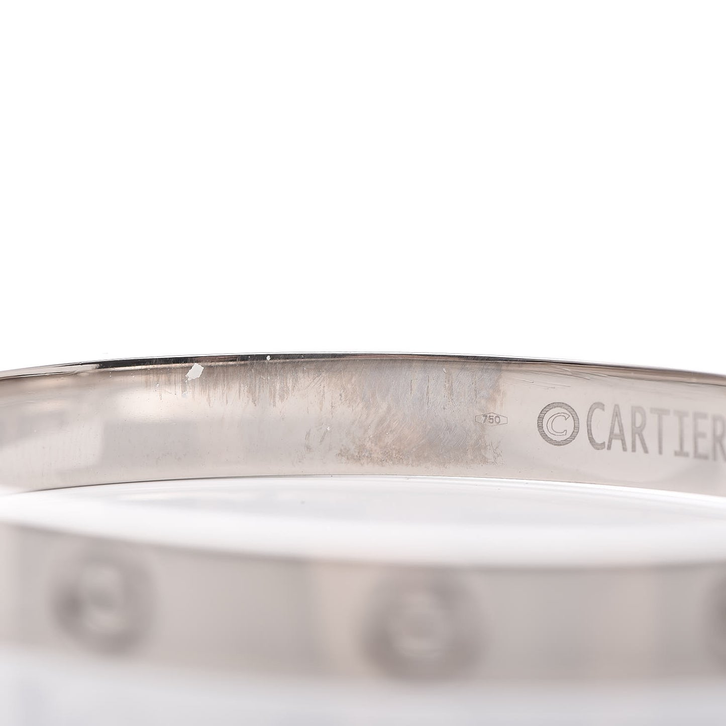 18K White Gold LOVE Bracelet 17