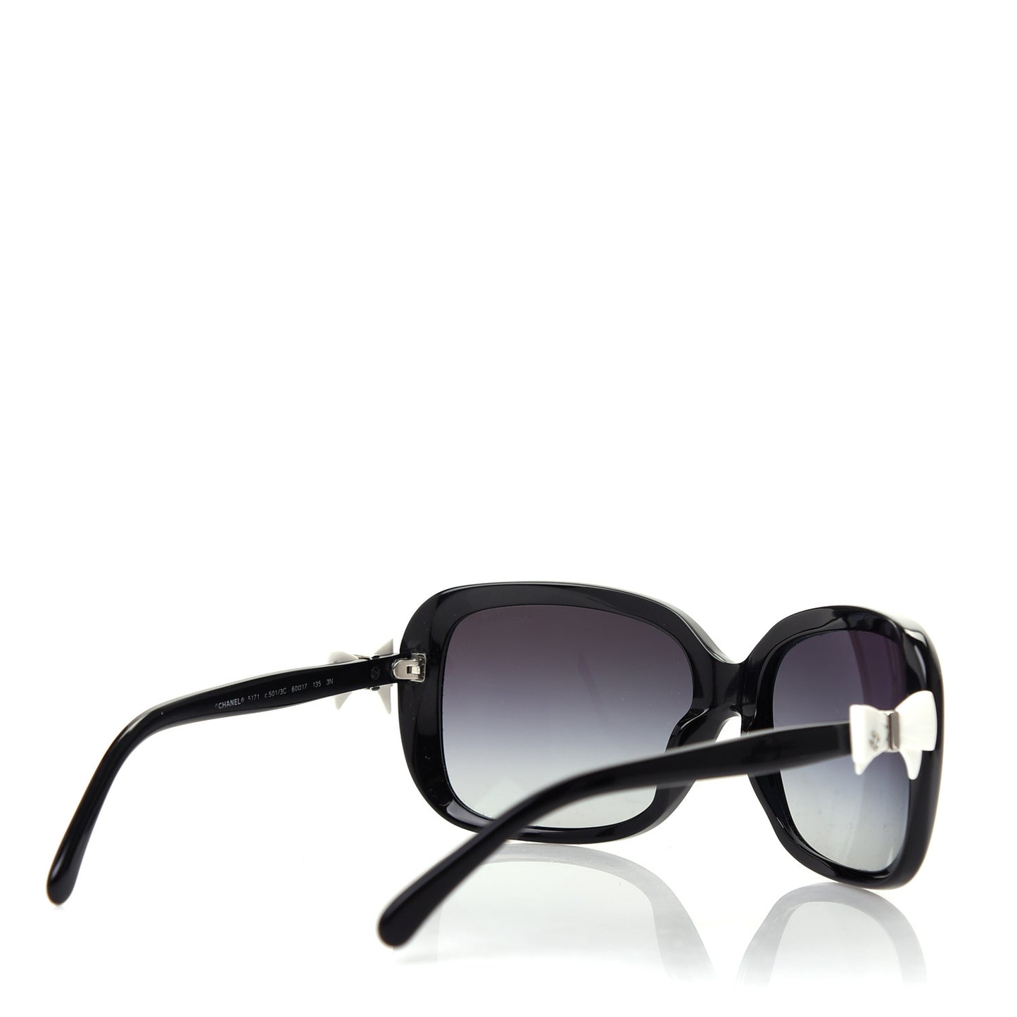 Acetate CC Bow Sunglasses 5170 Black