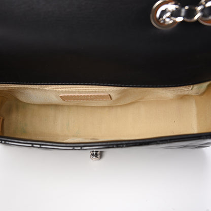 Chanel Iridescent Patent Quilted Medium Coco Boy Flap Black 4 of 10