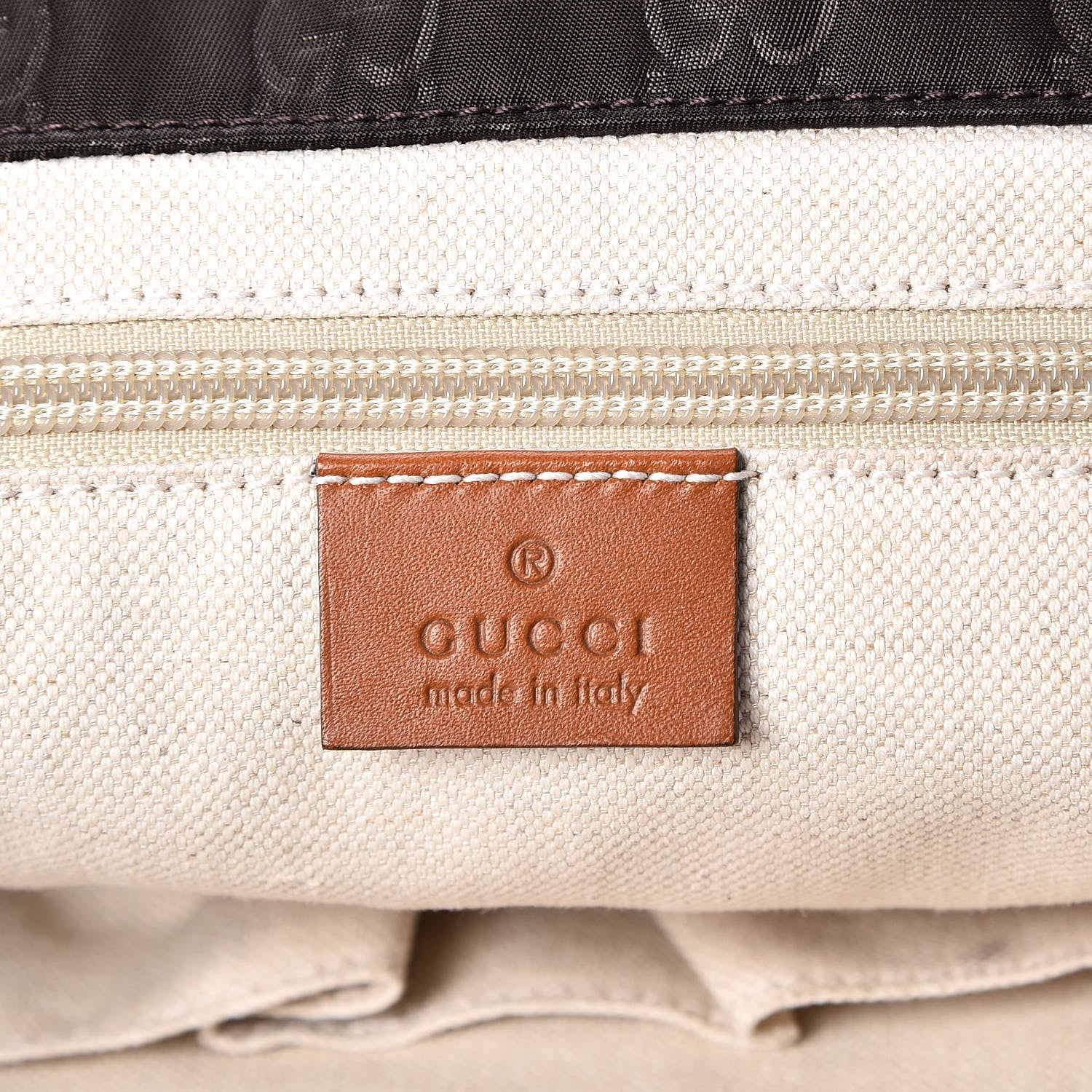 Gucci Nylon Monogram Medium Tote Brown 6 of 7
