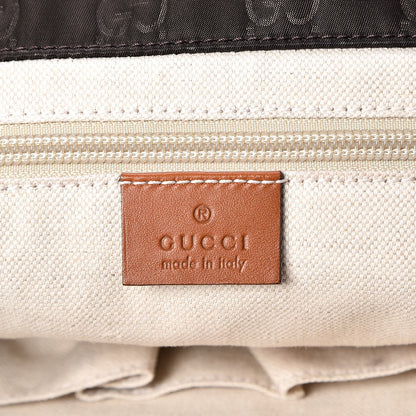 Gucci Nylon Monogram Medium Tote Brown 6 of 7