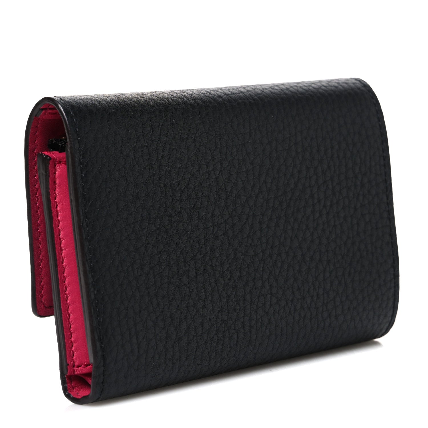 Louis Vuitton Taurillon Capucines Compact Wallet Black 2 of 7