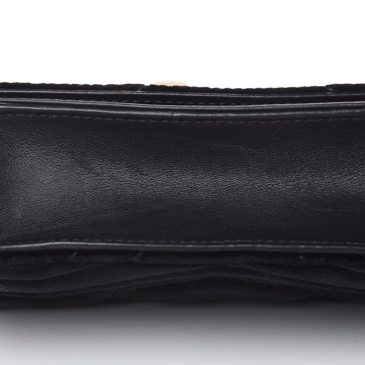 Velvet Matelasse GG Marmont Mini Bag Black