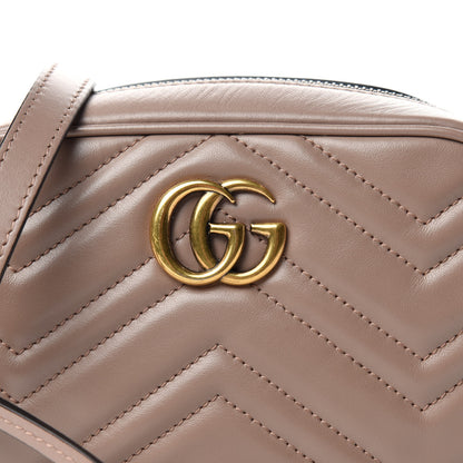 Gucci Calfskin Matelasse Mini GG Marmont Chain Shoulder Bag Porcelain Rose 10 of 10