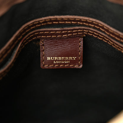 Burberry Haymarket Check Studded Bowler Brown 6 of 16