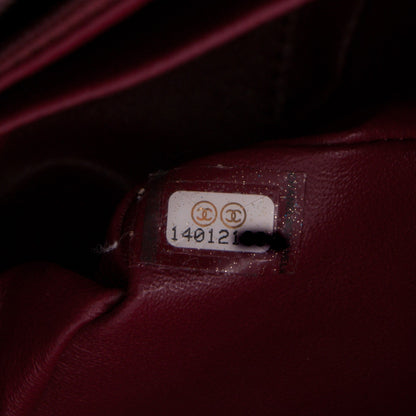 Chanel Caviar Maxi Single Flap Dark Red 8 of 8