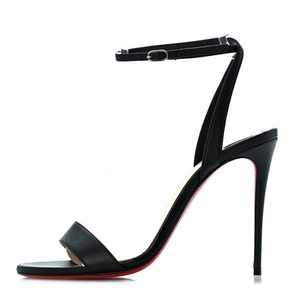 Christian Louboutin Nappa Loubi Girl 100 Sandals  38 Black 1 of 9