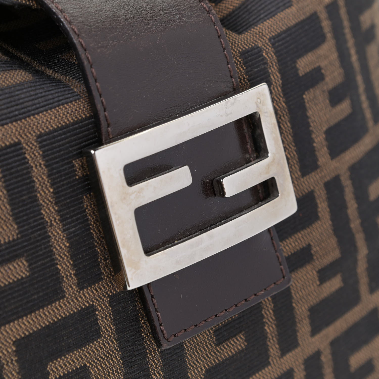 Fendi Zucca Shoulder Bag Brown 10 of 10