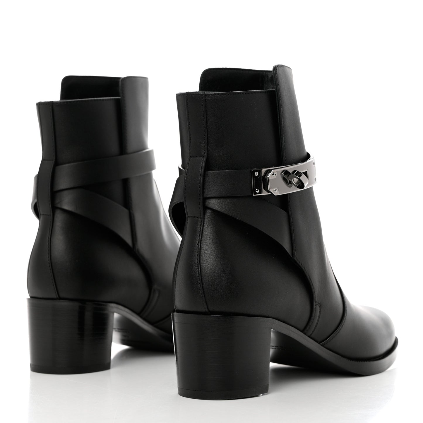 Calfskin Frenchie 50 Ankle Boots 36 Black