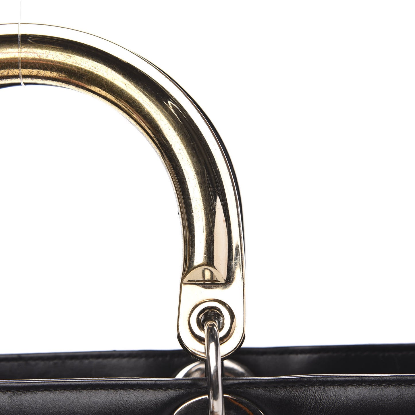 Smooth Calfskin Large Lucky Badges Lady Dior Black