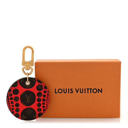 Louis Vuitton Monogram Kusama Pumpkin Dots Key Holder Red 4 of 4