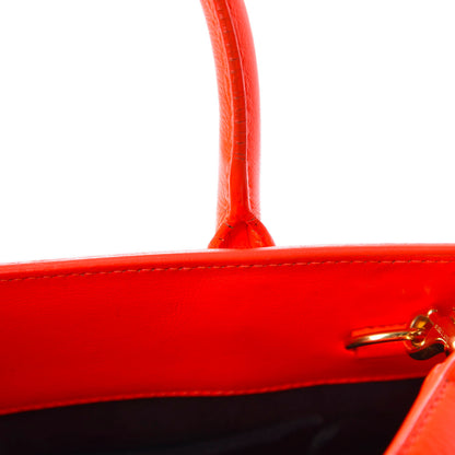 Saint Laurent Calfskin Nano Sac De Jour Orange 17 of 18