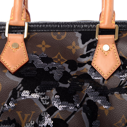 Louis Vuitton Monogram Fleur De Jais Sequins Speedy 30 9 of 10