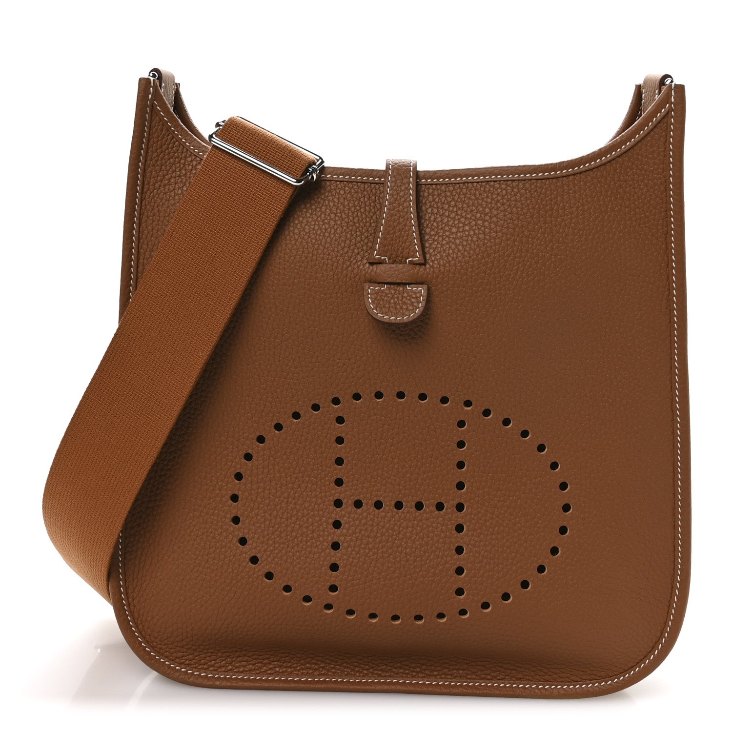 Hermes Taurillon Clemence EVELYNE III PM Gold 1 of 11