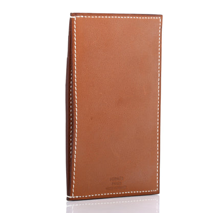 Hermes Epsom Barenia Evercolor Rooroo 3CC Card Holder Fauve Craie Bleu De Malte 3 of 6