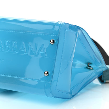 Dolce & Gabbana Rubber Semi Transparent Miss Sicily Satchel Blue 8 of 11