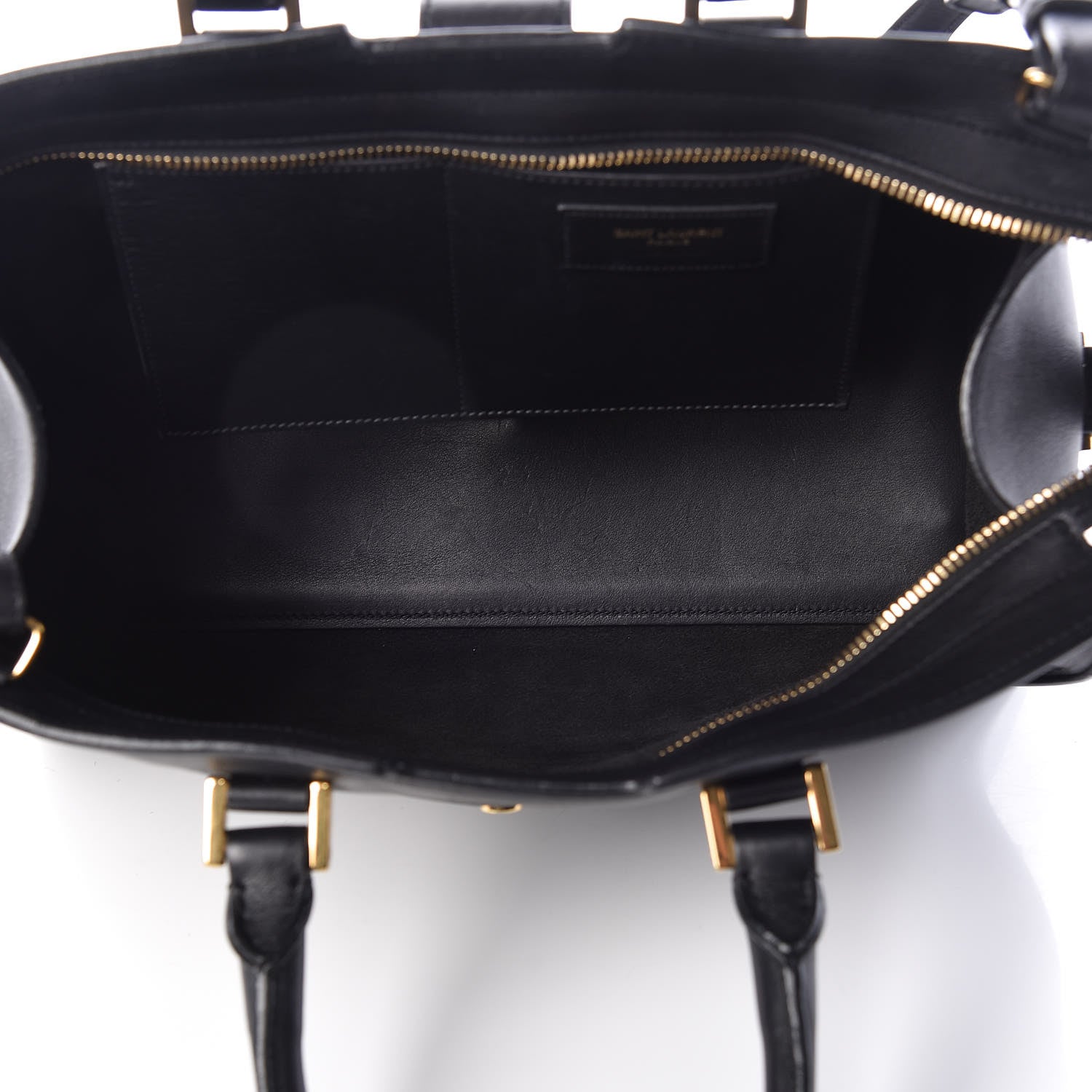 Saint Laurent Smooth Calfskin Small Monogram Cabas Black 5 of 10