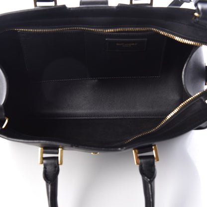 Saint Laurent Smooth Calfskin Small Monogram Cabas Black 5 of 10