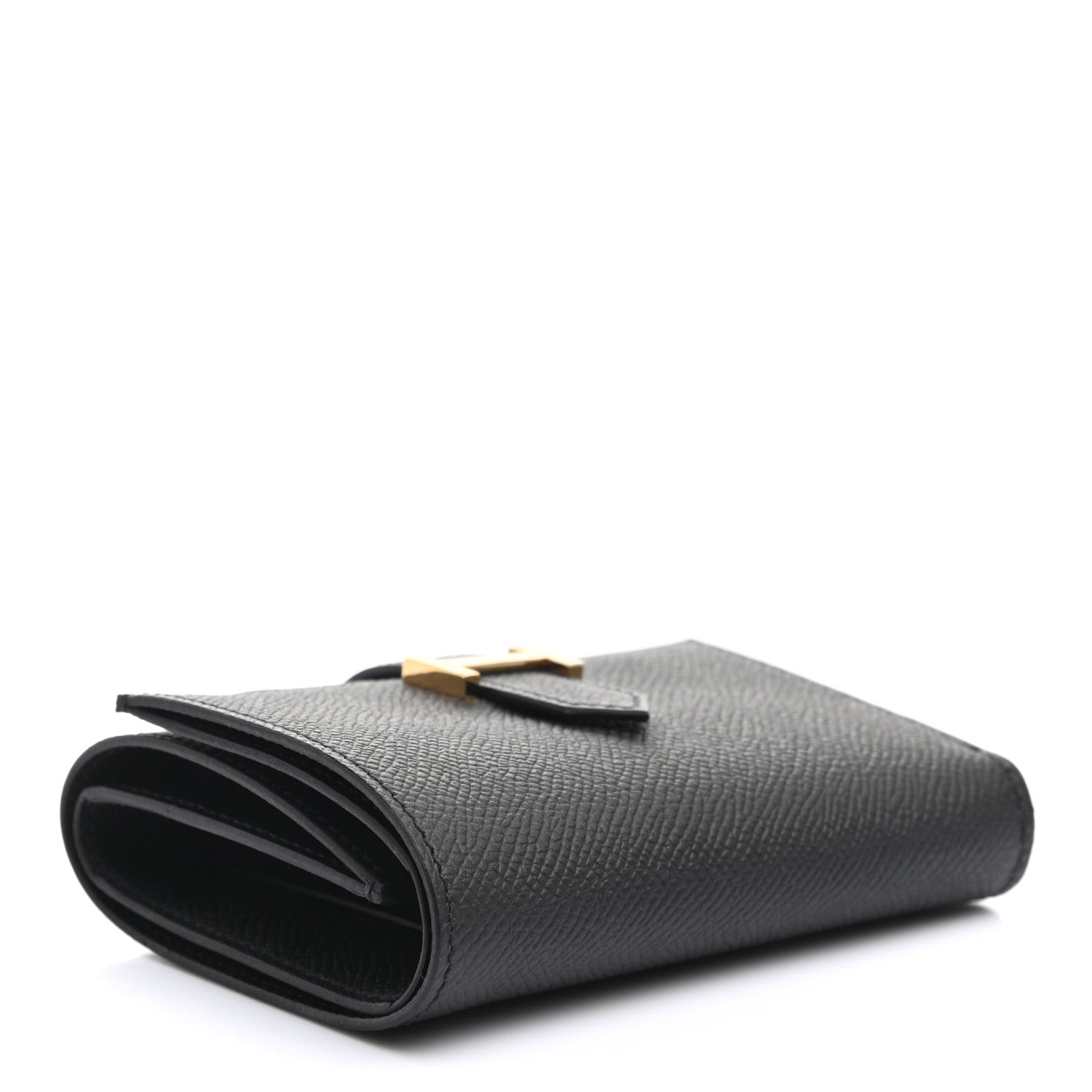 Hermes Epsom Tri-Fold Compact Bearn Wallet Black 4 of 7