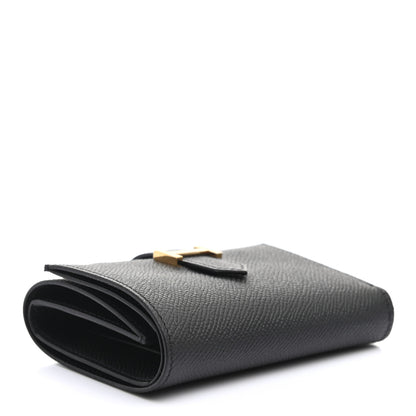 Hermes Epsom Tri-Fold Compact Bearn Wallet Black 4 of 7
