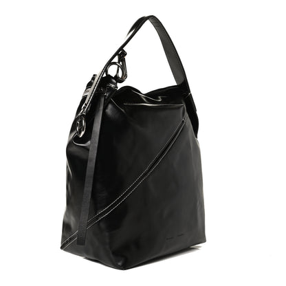 Proenza Schouler Calfskin Large Cire Zip Hobo Black 3 of 17