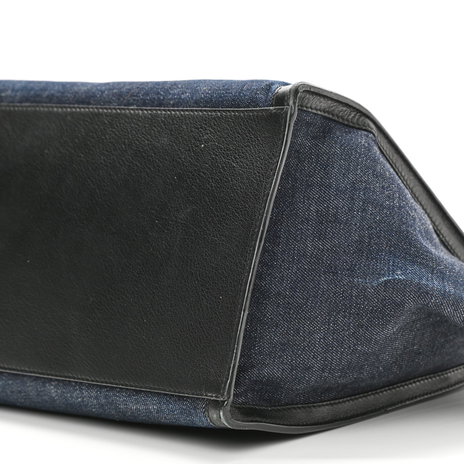 Celine Smooth Calfskin Denim Medium Trapeze Blue 10 of 12