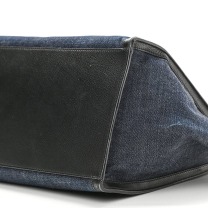 Celine Smooth Calfskin Denim Medium Trapeze Blue 10 of 12