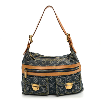 Louis Vuitton Monogram Denim Baggy PM Blue 1 of 9