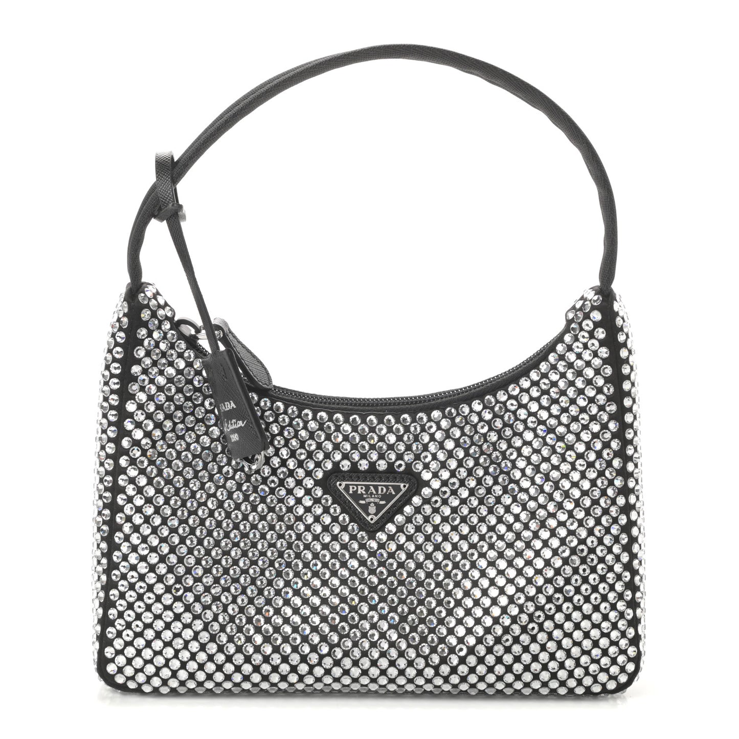 Satin Crystal Mini Re-Edition 2000 Bag Cristal
