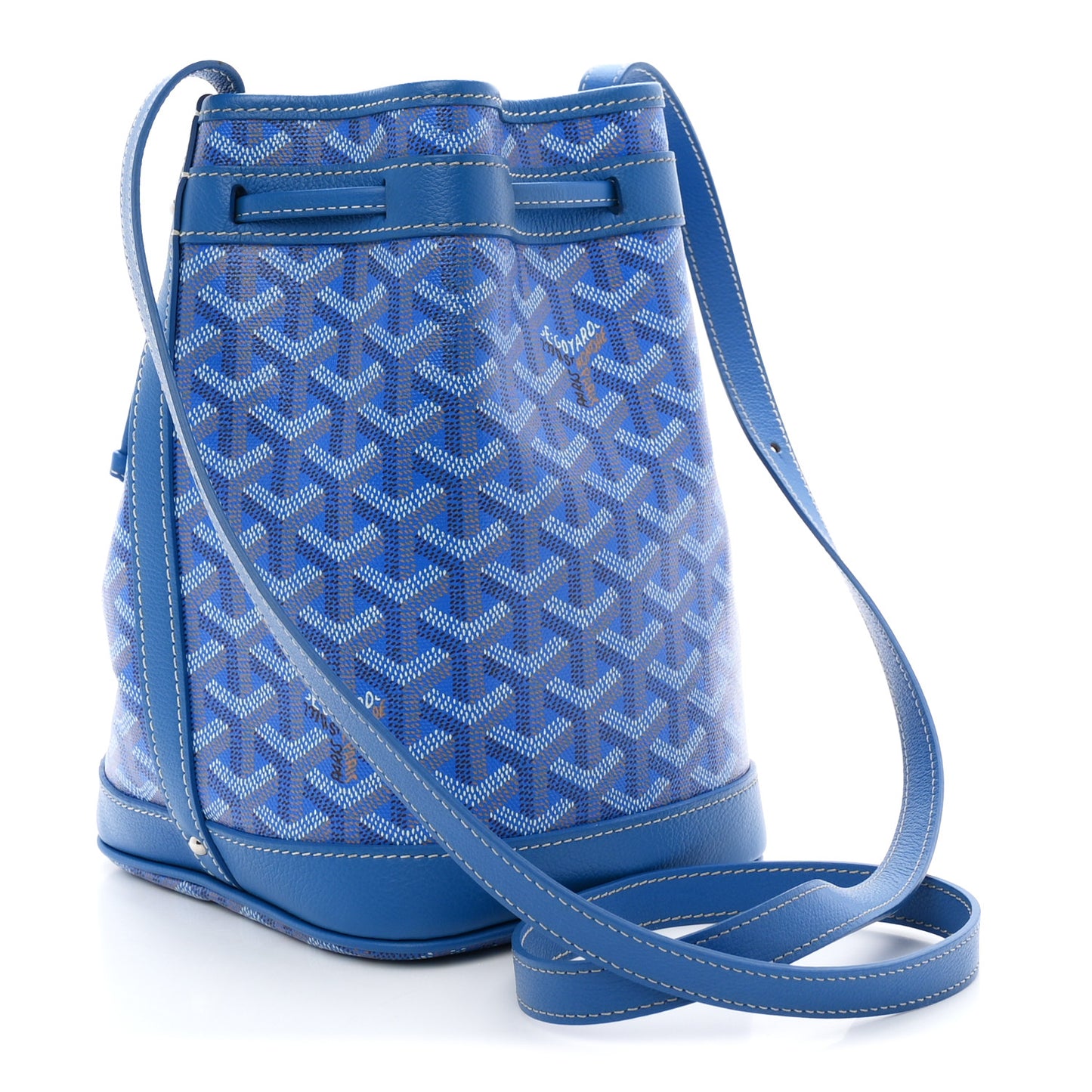 Goyardine Petit Flot Bucket Bag PM Sky Morning
