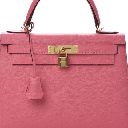 Hermes Epsom Kelly Sellier 28 Rose Azalee 9 of 13