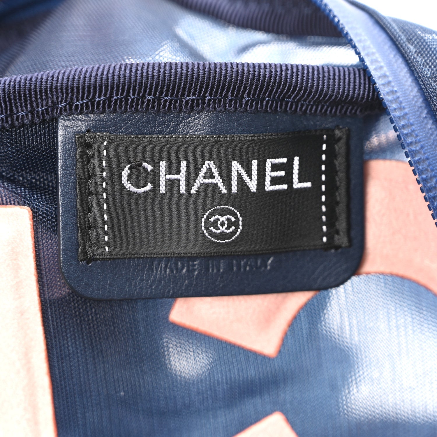 Chanel Mesh Small Doudoune Backpack Pink Blue 6 of 10
