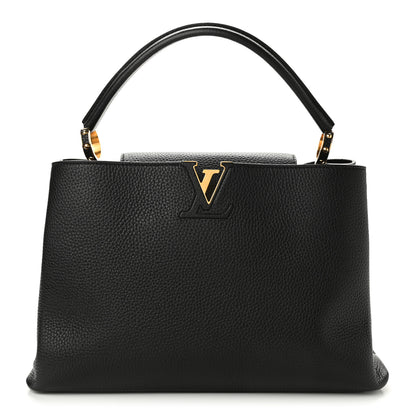 Louis Vuitton Taurillon Capucines MM Cobalt Fuchsia 1 of 11