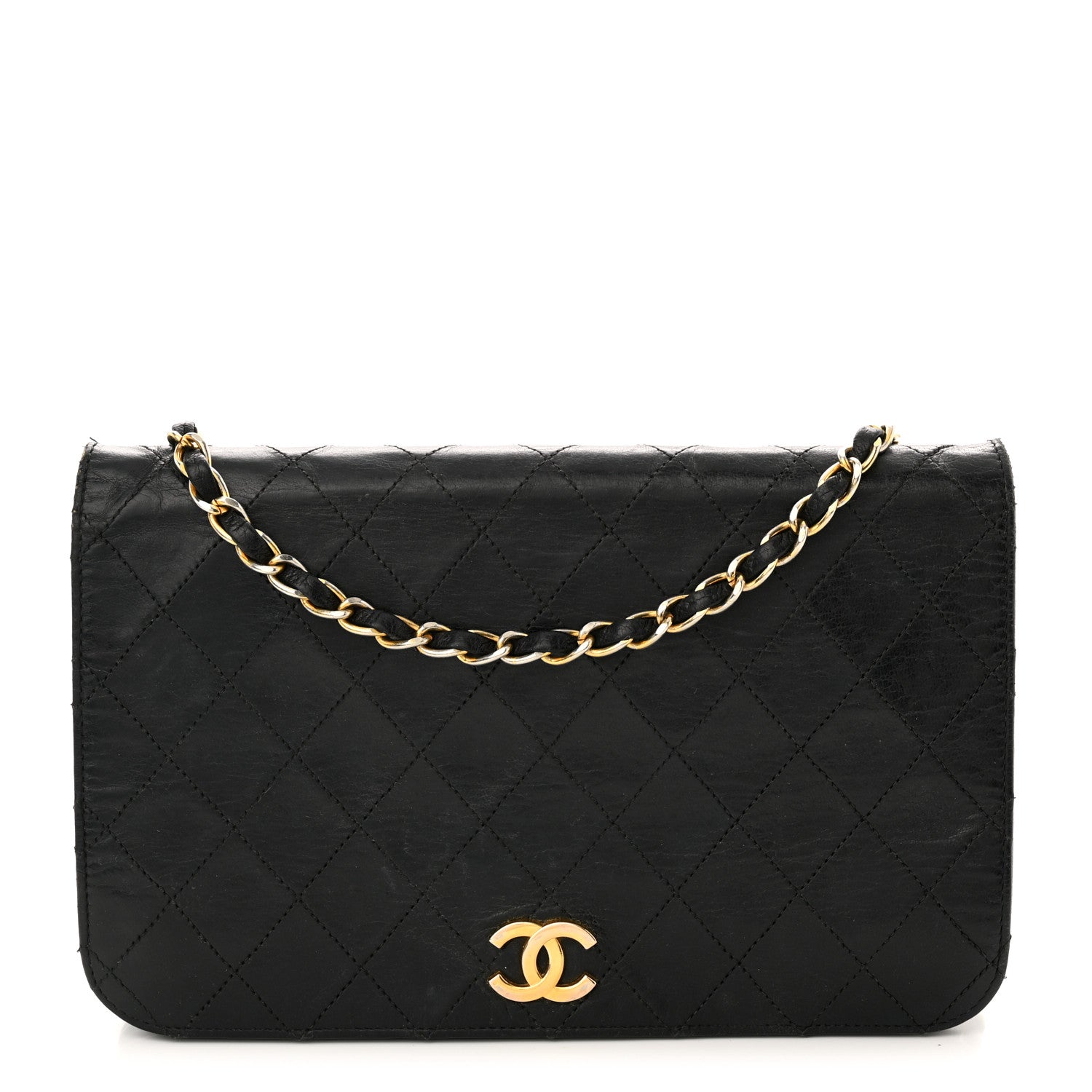 Chanel Lambskin Quilted Small Single Flap Bag Black 1 of 13