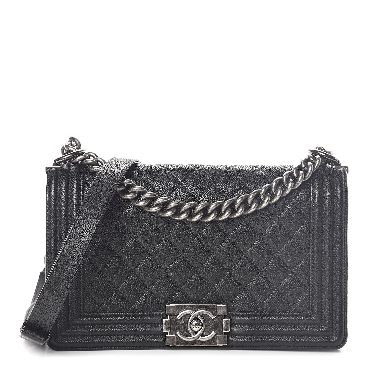 Chanel Caviar Quilted Medium Boy Flap Black 1 of 10